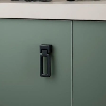 System Mobilya Kulbu Halka Siyah 24mm Kulp (SY4634 0024 AL6-AL6)