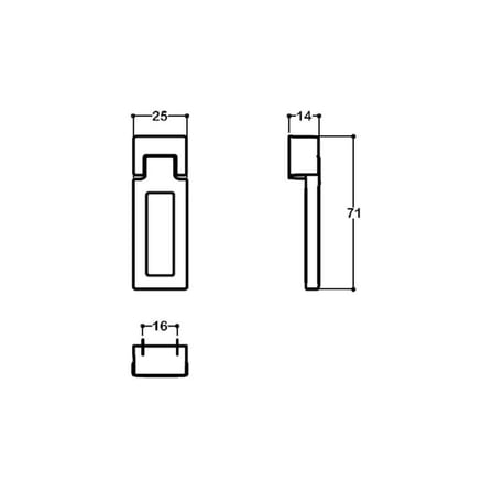 System Mobilya Kulbu Halka Siyah 24mm Kulp (SY4634 0024 AL6-AL6)
