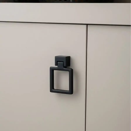 System Halka Mobilya Kulbu Siyah 47mm Kulp (SY4636 0047 AL6-AL6)
