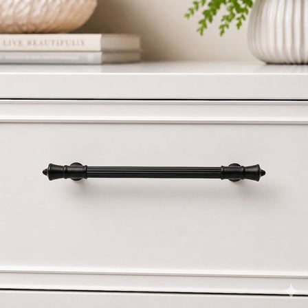 System Mobilya Kulbu Siyah 128mm Kulp (SY4675 0128 AL6-AL6)