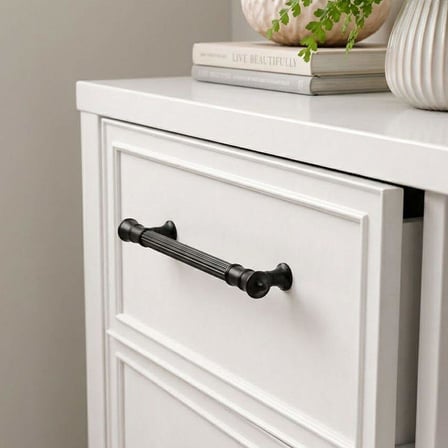 System Mobilya Kulbu Siyah 128mm Kulp (SY4675 0128 AL6-AL6)