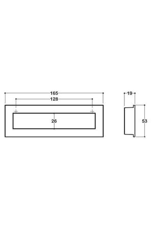 System Gömme Mobilya Kulbu Siyah 128mm Kulp (SY7475 0128 AL6)