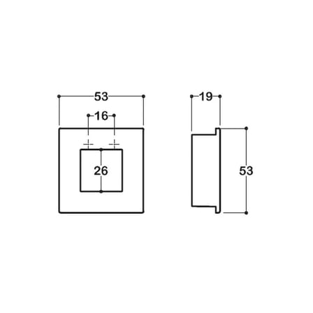 System Gömme Mobilya Kulbu Siyah Renk 16mm Kulp (SY7483 0016 AL6)