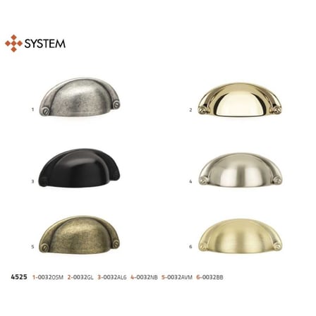 System Mobilya Kulbu Antik Gümüş 32mm Tas Kulp (SY4525 0032 OSM)