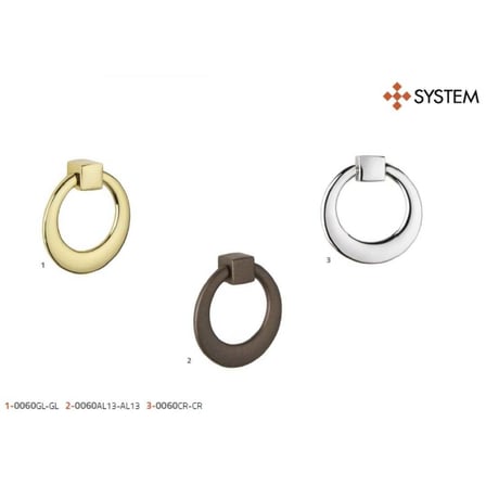 System Mobilya Kulbu Gold/Altın 60mm Kulp (SY4625 0060 GL-GL)