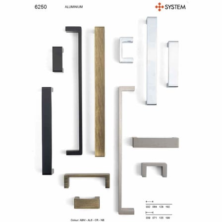 System Mobilya Kulbu Siyah Renk 64mm Kulp (SY6250 0064 AL6)