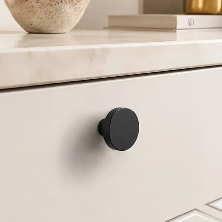 System Düğme Mobilya Kulpu Siyah Renk 38mm Kulp (SY1910 0038 AL6)