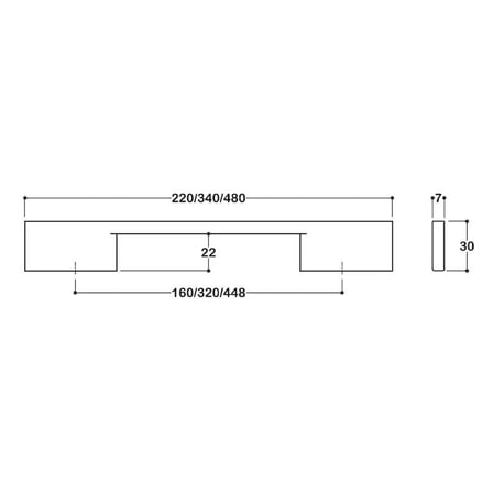 System Mobilya Kulbu Nikel Saten 160mm Kulp (SY8570 0160 NB)