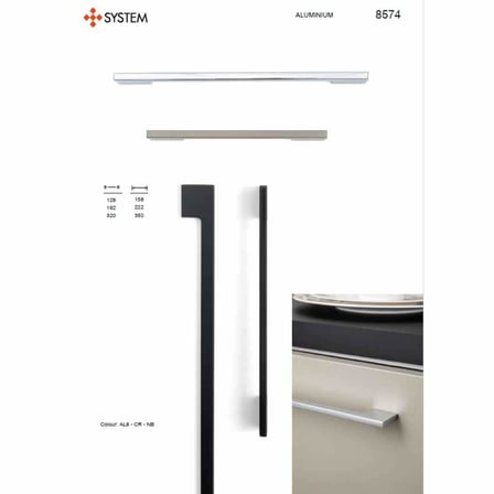 System Mobilya Kulbu Krom 320mm Kulp (SY8574 0320 CR)