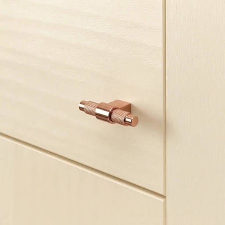 System Düğme Mobilya Kulbu Rose Renk 8mm Kulp (SY8772 0008 RS-RS)