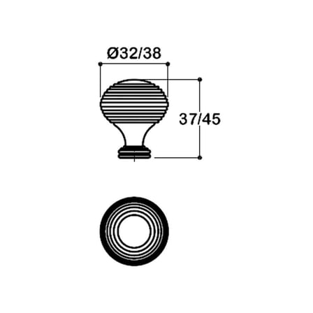 System Düğme Mobilya Kulbu Gold Renk 32mm Kulp (SY1937 0032 GL)