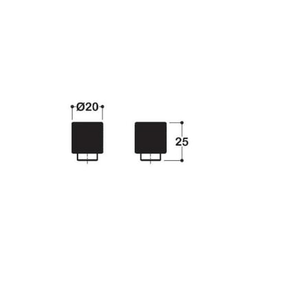 System Düğme Mobilya Kulbu Siyah Renk 8mm Kulp (SY1965 0008 AL6)