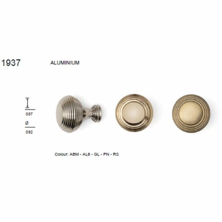 System Düğme Mobilya Kulbu Antik Renk 32mm Kulp (SY1937 0032 ABM)