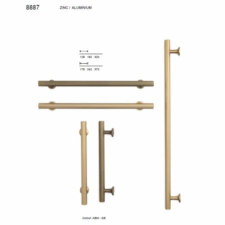 System Mobilya Kulbu Gold Renk 128mm Kulp (SY8887 0128 GL-GL)