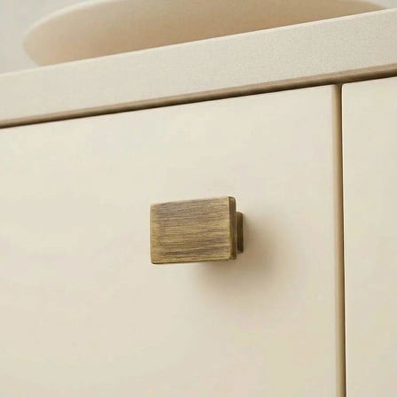 System Düğme Mobilya Kulbu Antik Renk 44x27mm Çift Delikli Kulp (SY4335 0016 ABM)
