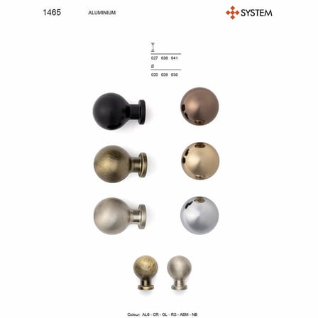 System Mobilya Kulbu Gold Branche Renk 30mm Kulp (SY1465 0030 GB)