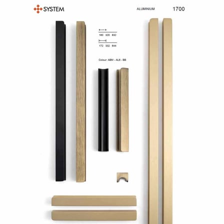 System Mobilya Kulbu Siyah Renk 160mm Kulp (SY1700 0160 AL6)