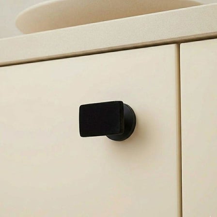 System Düğme Mobilya Kulbu Füme Renk 44x27mm Çift Delikli Kulp (SY4335 0016 BBN)