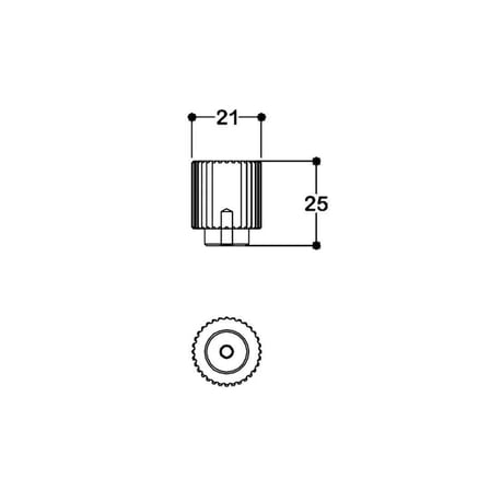 System Düğme Mobilya Kulbu Mat Altın Renk 20mm Kulp (SY1973 0020 BB)
