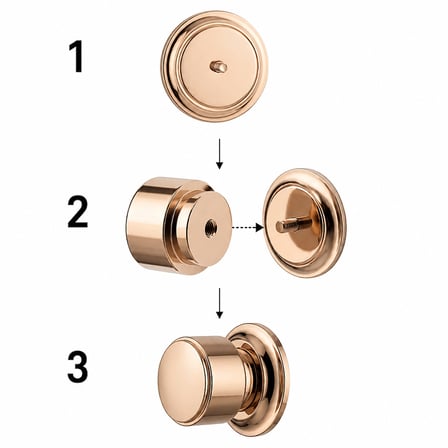 System Mobilya Kulp Tabanı Rose Renk 42mm (SY0100 0042 RS)