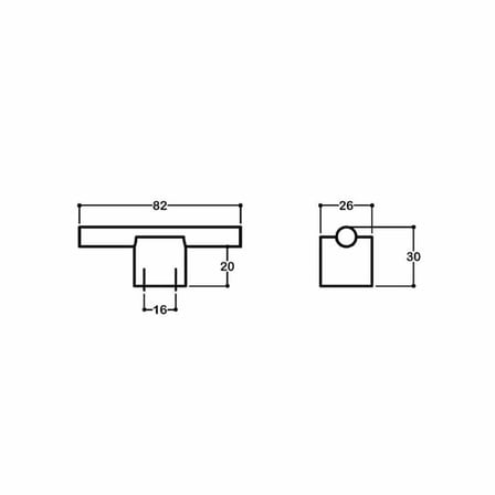 System Düğme Mobilya Kulbu Rose Renk 16mm Kulp (SY7415 0016 RS-RS)