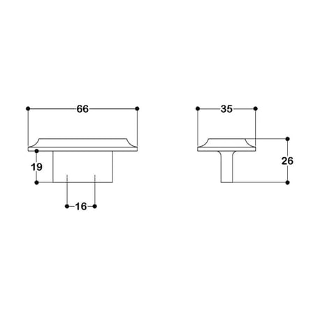 System Düğme Mobilya Kulbu Krom 16mm Kulp (SY9102 0016 CR)