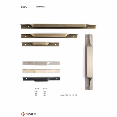 System Mobilya Kulbu Antik Renk 160mm Kulp (SY8900 0160 ABM)