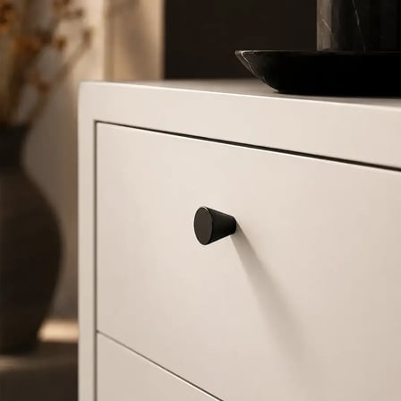 System Düğme Mobilya Kulbu Siyah Renk 30mm Kulp (SY1455 0030 AL6)