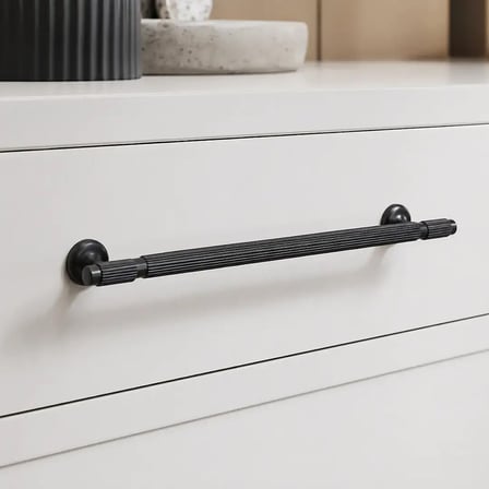 System Mobilya Kulbu Füme Renk 128mm Kulp (SY8998 0128 BBN-BBN)