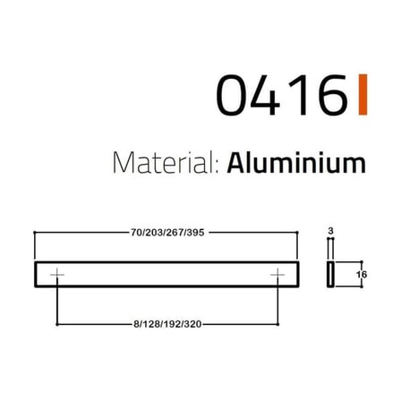 System Mobilya Kulp Tabanı Gold Renk 192mm (SY0416 0192 GL)