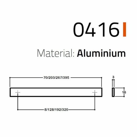 System Mobilya Kulp Tabanı Rose Renk 320mm (SY0416 0320 RS)