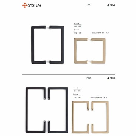 System Mobilya Kulbu Altın/Gold Renk 64mm Adet Kulp (SY4704 0064 GL)