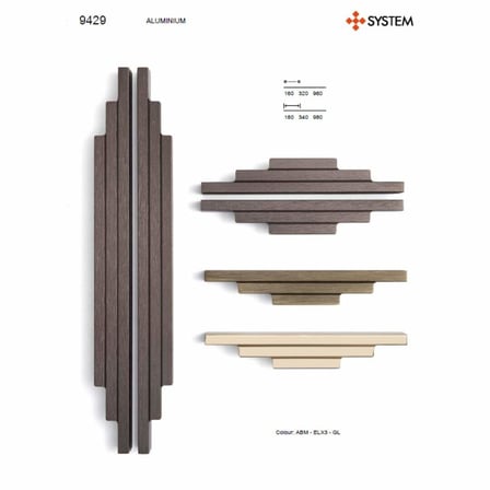 System Mobilya Kulbu Antik Renk 960mm Kulp (SY9429 0960 ABM)
