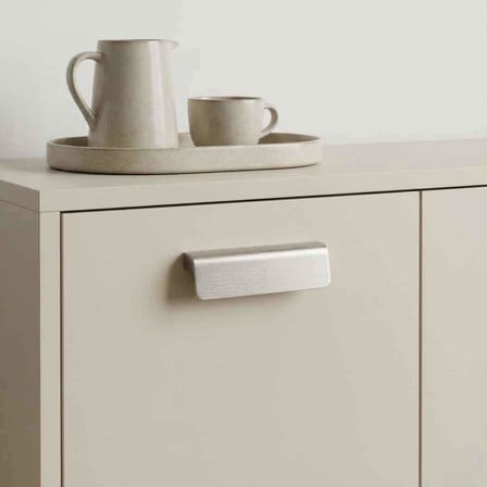 System Mobilya Kulbu Fırçalı Saten Renk 96mm Kulp (SY1743 0096 ELX2)