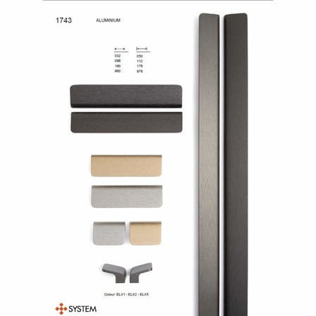 System Mobilya Kulbu Fırçalı Saten Renk 160mm Kulp (SY1743 0160 ELX2)