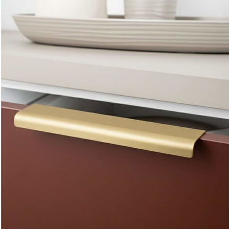 System Entegre/Gömme Mobilya Kulbu Mat Altın Renk 160mm Kulp (SY1745 0160 BB)
