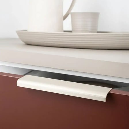 System Entegre/Gömme Mobilya Kulbu Saten Renk 160mm Kulp (SY1745 0160 NB)