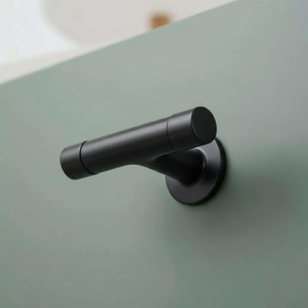 System Düğme Mobilya Kulbu Siyah Renk 55mm Tek Delikli Kulp (SY4710 0008 AL6)