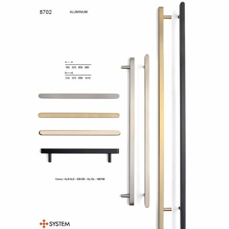 System Mobilya Kulbu Saten Renk 160mm Kulp (SY8702 0160 NB-NB)