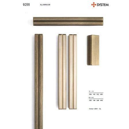 System Mobilya Kulbu Antik Renk 64mm Kulp (SY9255 0064 ABM)