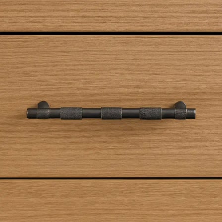 System Mobilya Kulbu Fırçalı Füme Renk 128mm Kulp (SY9387 0128 ELX1-ELX1)