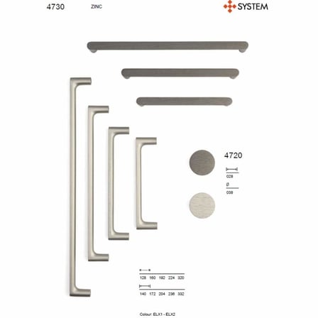 System Mobilya Kulbu Fırçalı Füme Renk 160mm Kulp (SY4730 0160 ELX1)