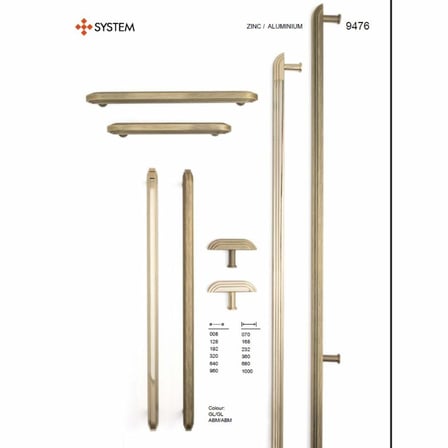 System Düğme Mobilya Kulbu Antik Renk 8mm Kulp (SY9476 0008 ABM-ABM)