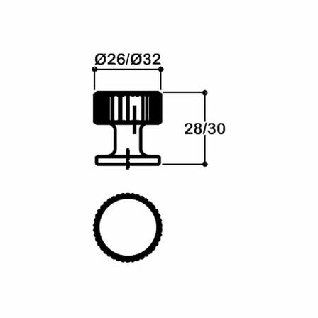 System Mobilya Kulbu Gold Branche Renk 26mm Düğme Kulp (SY1975 0026 GB)