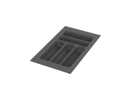 Starax 35 Cm Gri Plastik Kaşıklık 5 Gözlü 29x49 Cm (S-2282-GP)