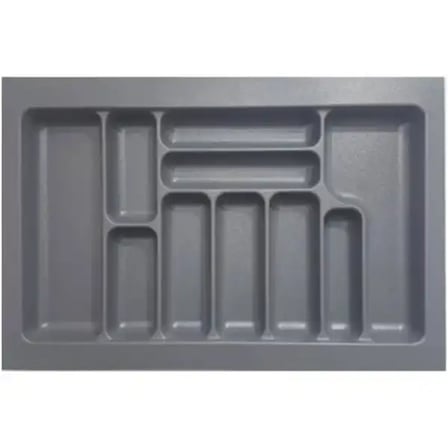 Starax 80 Cm Gri Plastik Kaşıklık 10 Gözlü 74x49 Cm (S-2289-GP)