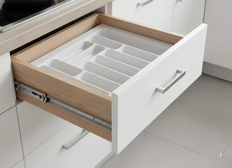 Starax 70 Cm Beyaz Plastik Kaşıklık 10 Gözlü Modül  64x49 Cm (S-2288-WP)