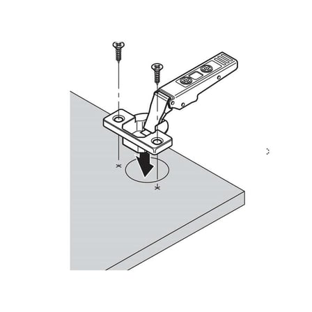 Blum 75T1650 Clip Top Deve Menteşe 107° (75T1650)