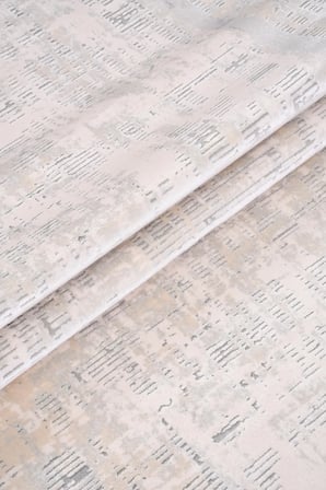 VİAÇEL Geometrik Vizon/Gri Robot Süpürge Uyumlu Salon Halısı