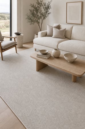 NOVAX Geometrik Gri Kaymaz Taban Yıkanabilir Salon Halısı